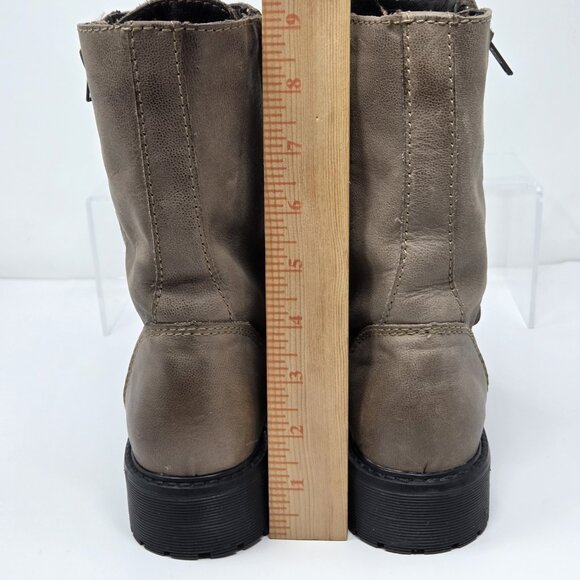 Zigi  Womens 8 Combat Boots Leather 90s Y2K Grunge Lace Military Soho Rosaline - Picture 5 of 8